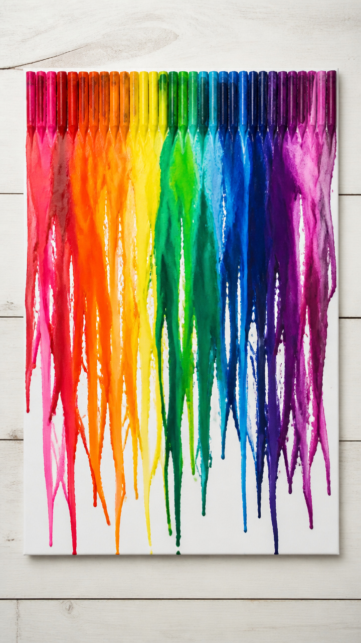 Crayon Melting Art