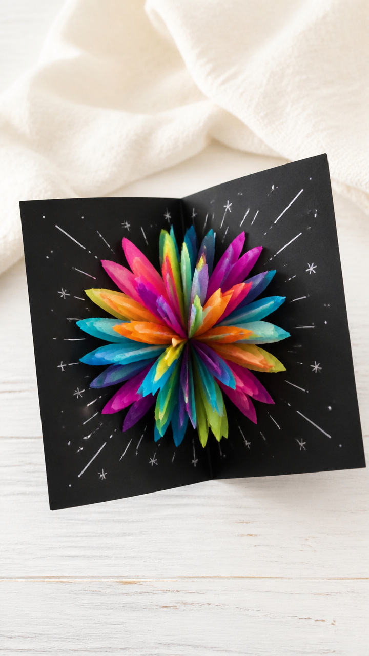 Pop-Up Fireworks Cards