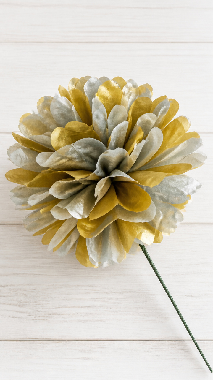 Tissue Paper Pom-Poms