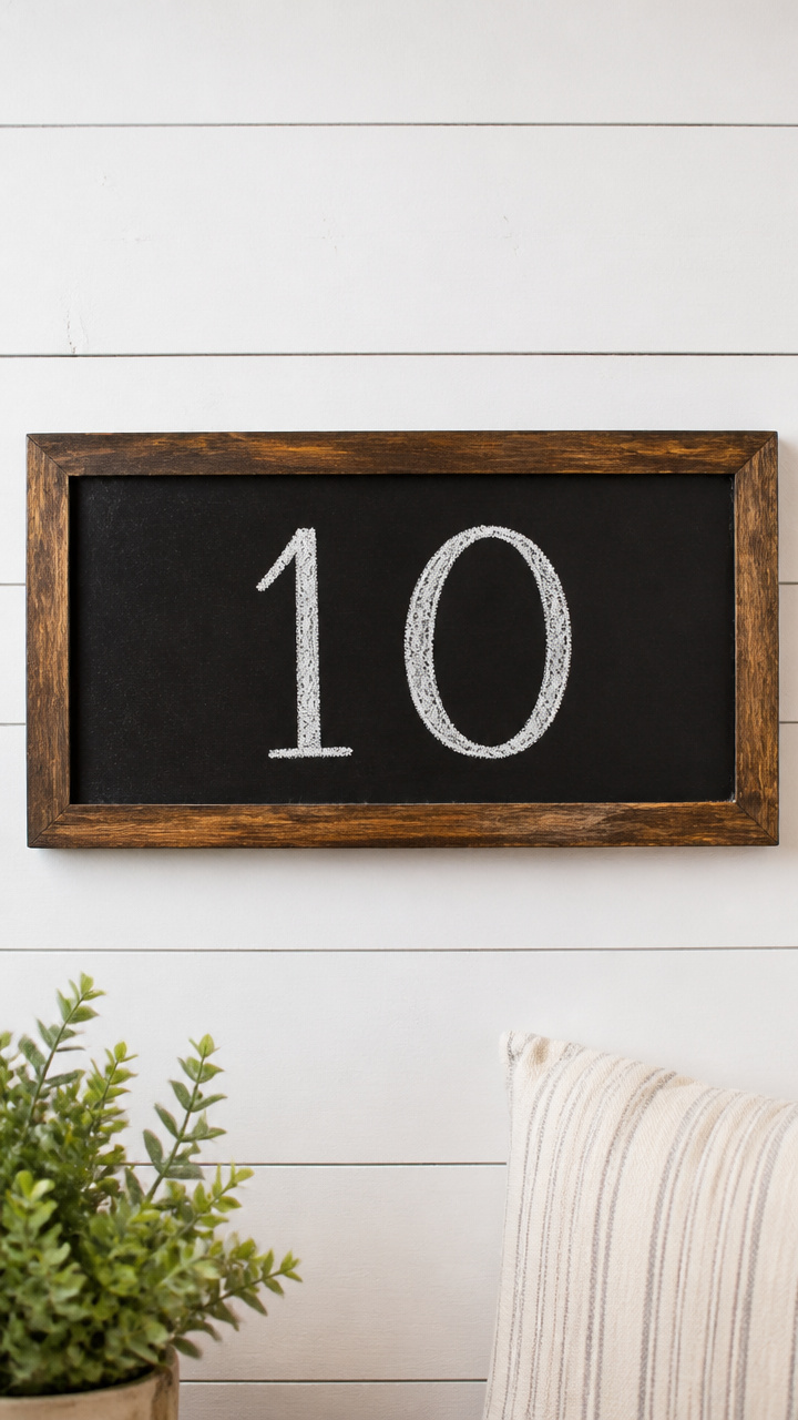 Chalkboard Countdown Plaque
