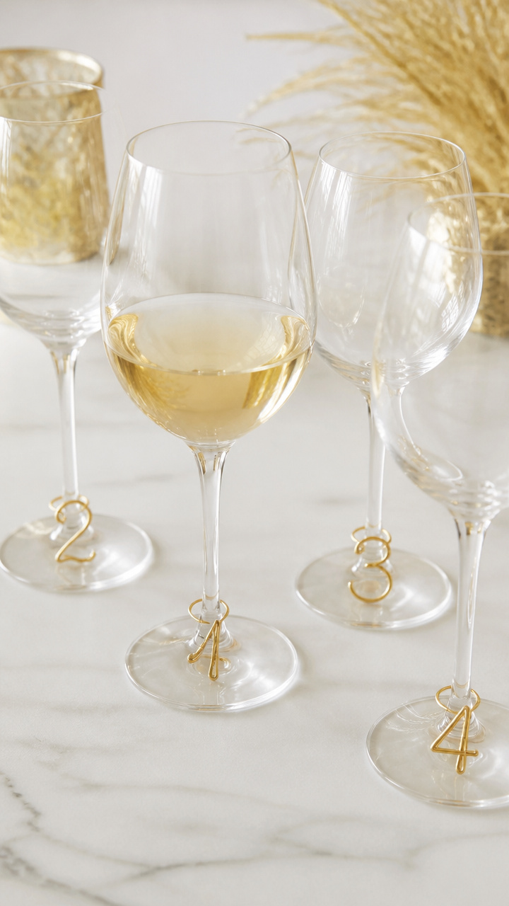 Painted Wine Glass Markers