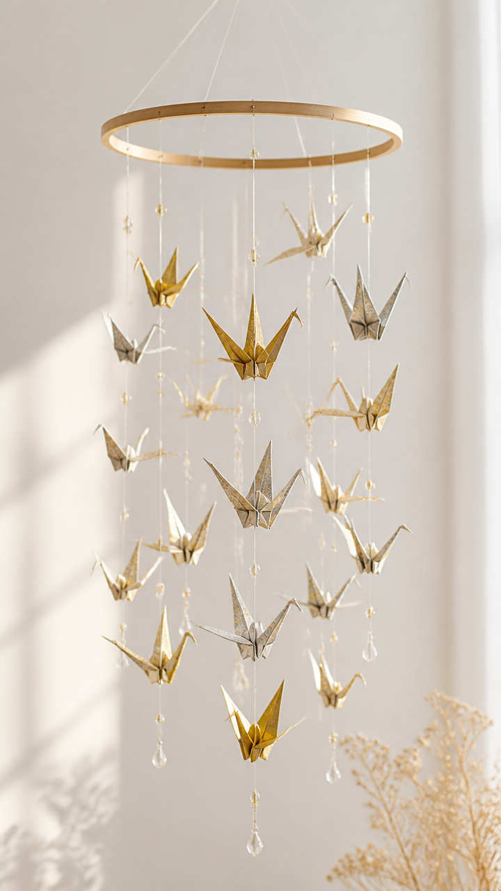 Origami Crane Mobile