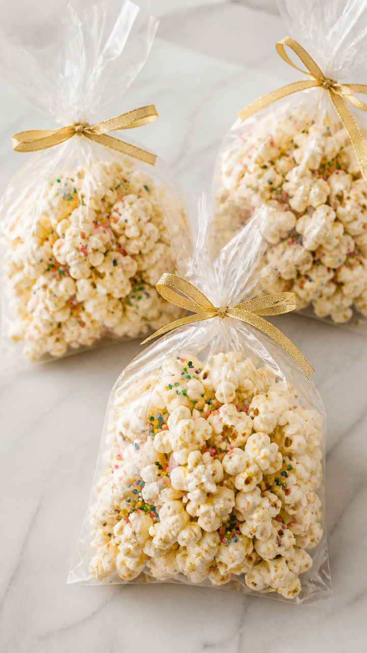 Edible Confetti Popcorn Bags
