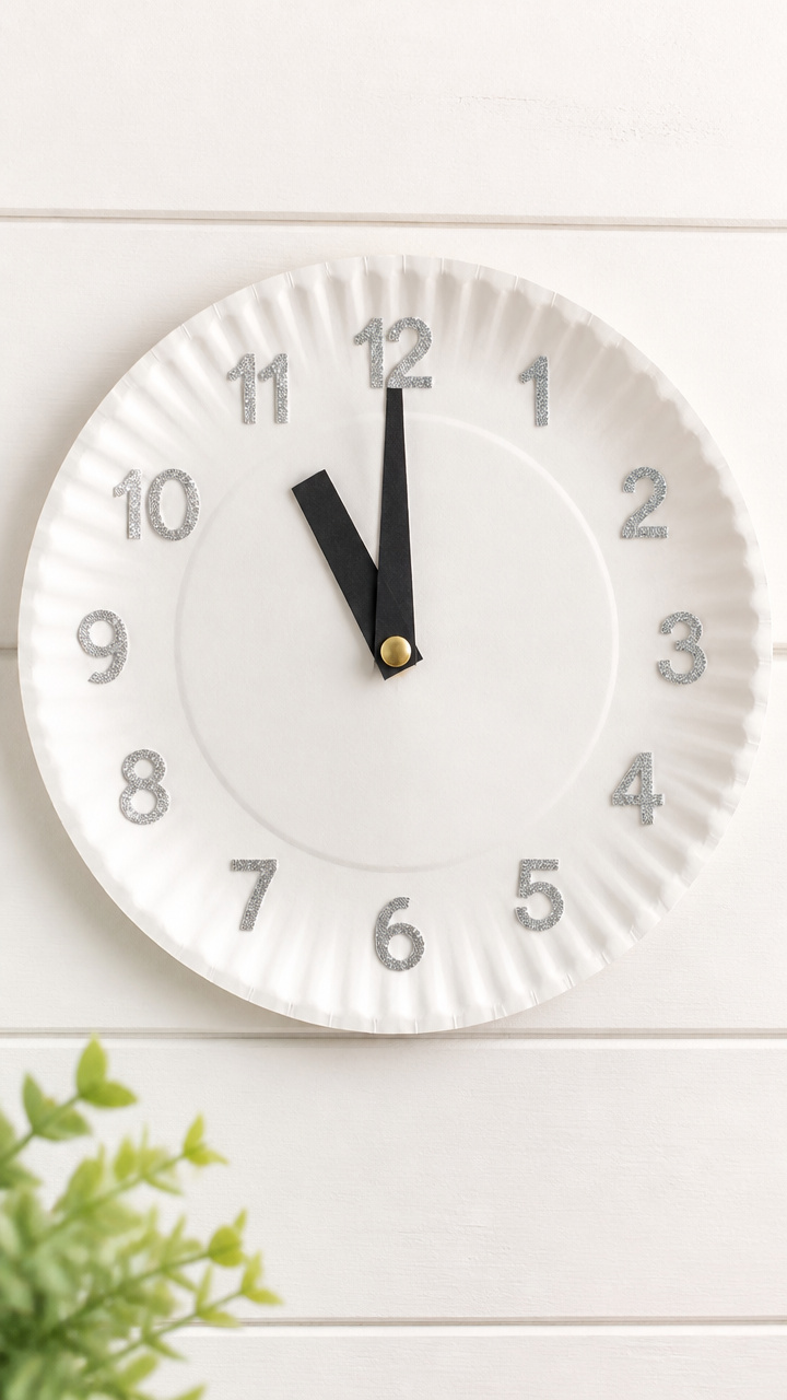 Paper Plate Clock