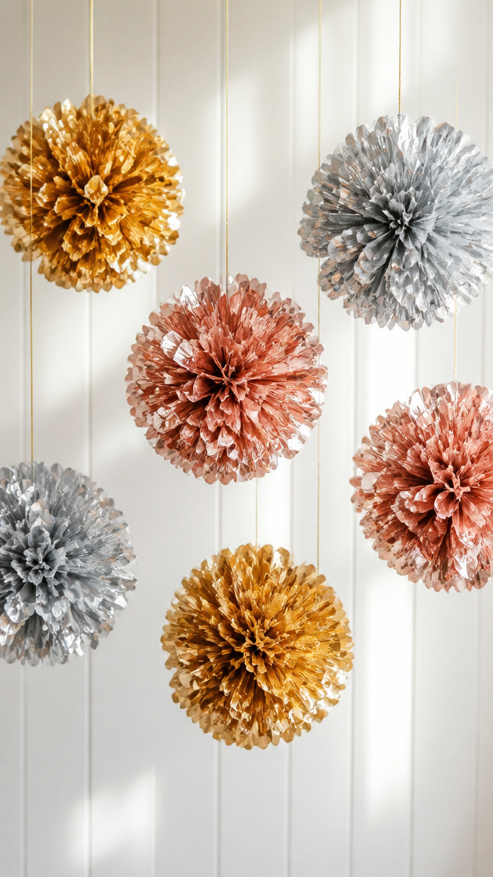 Tissue Paper Pom-Poms