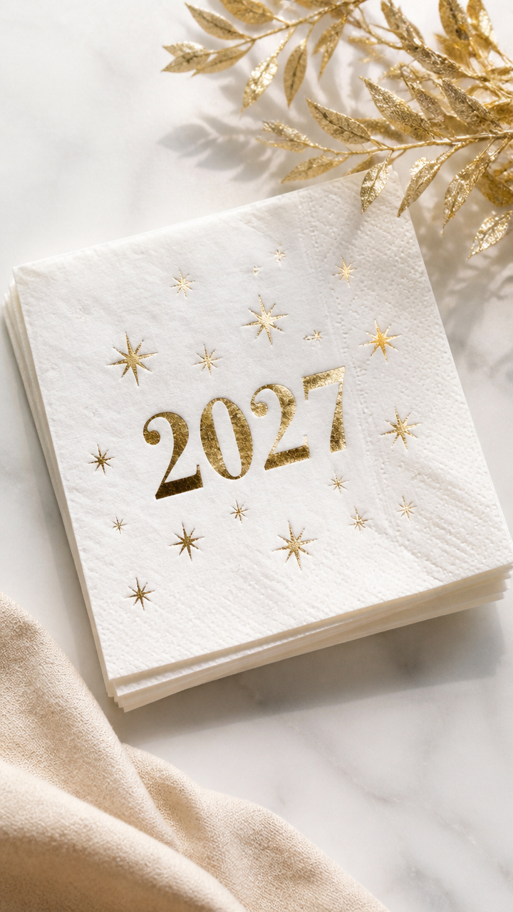Foil-Stamped Napkins
