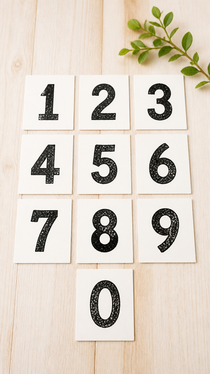 Number Stamp Prints