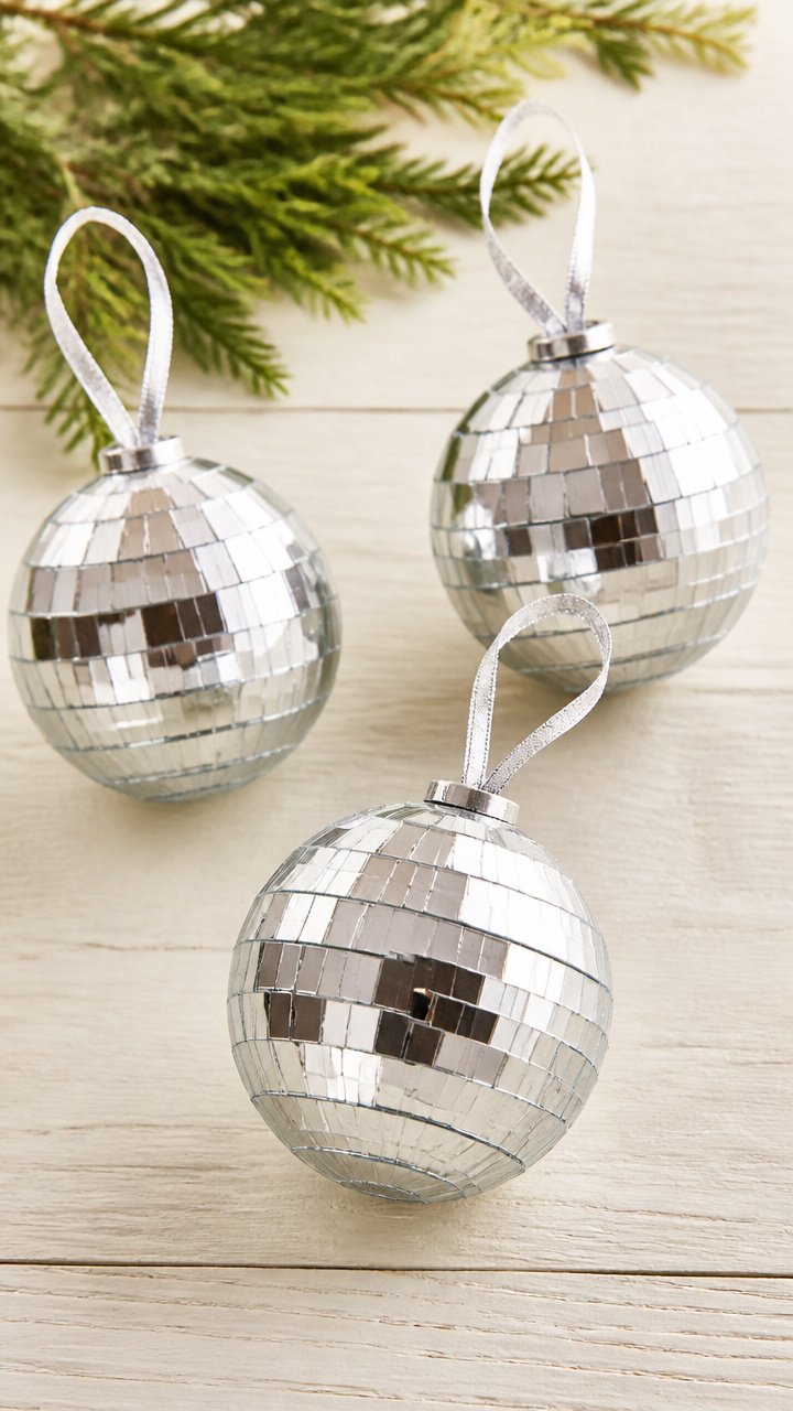 Mirror Ball Ornaments