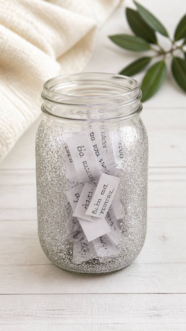Glittered Jar Resolutions