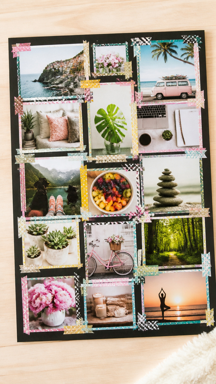 Washi Tape Vision Board