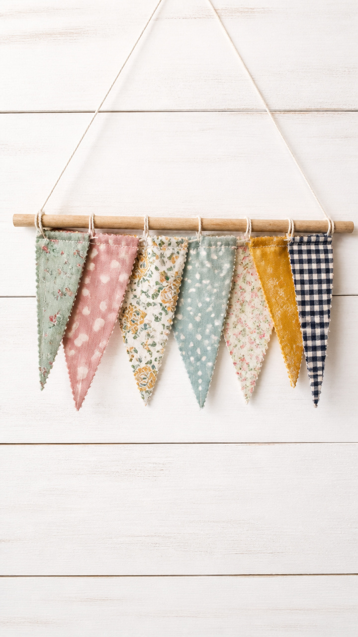 Fabric Scrap Bunting