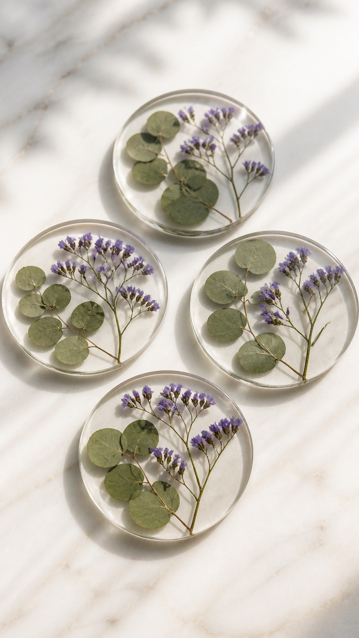Pressed Botanical Coasters