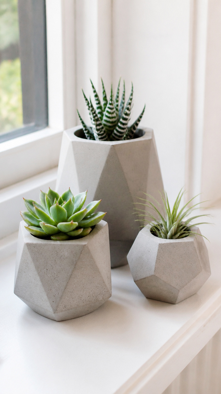 Concrete Succulent Planters
