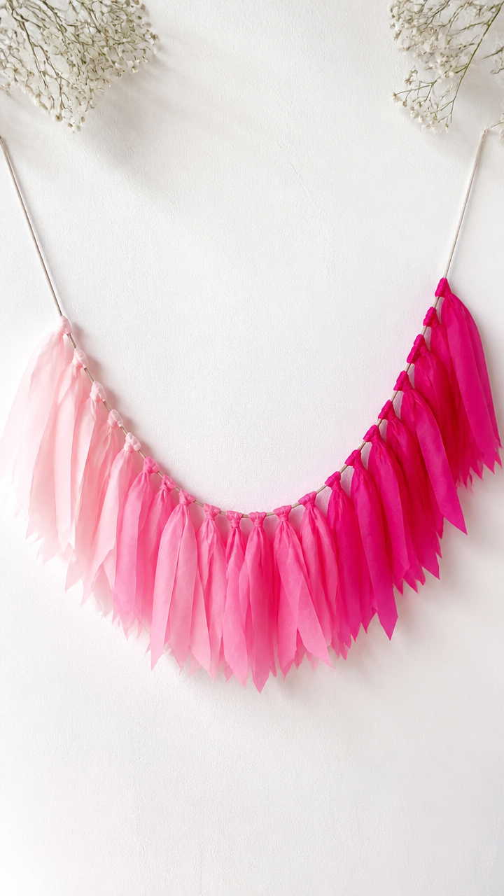 Ombre Tissue Paper Banner