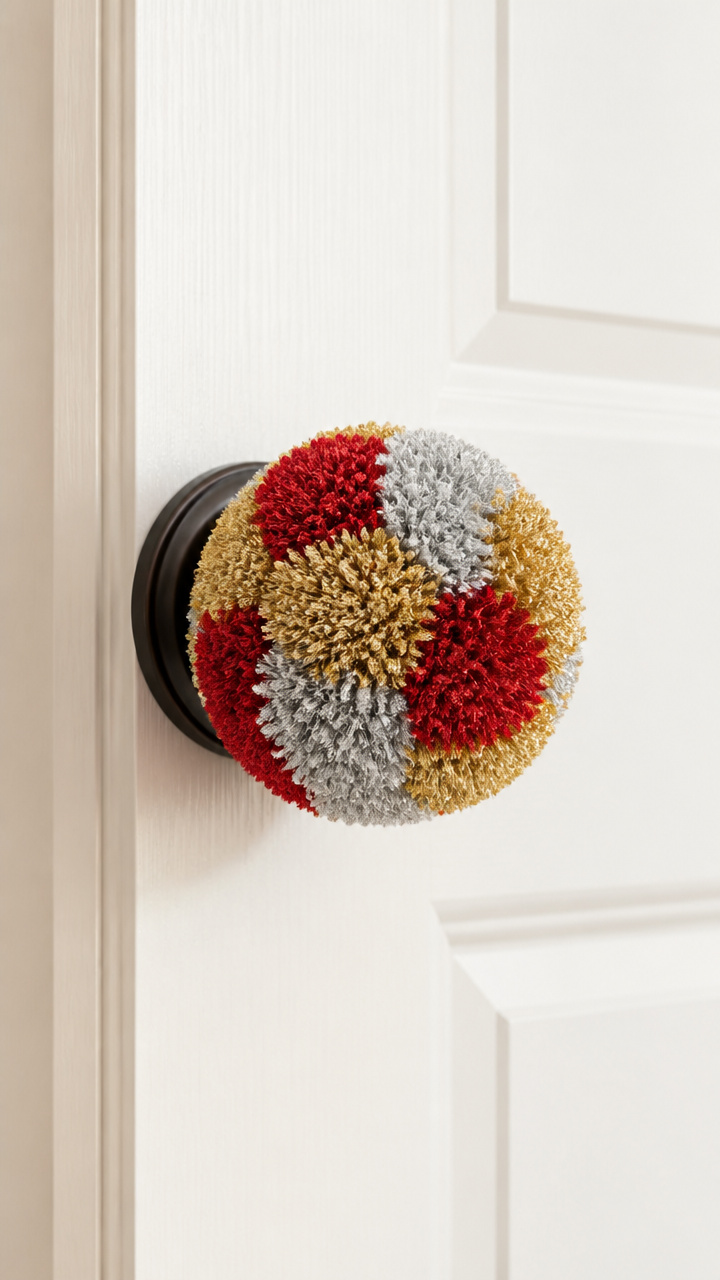 Pom-Pom Door Knob Covers