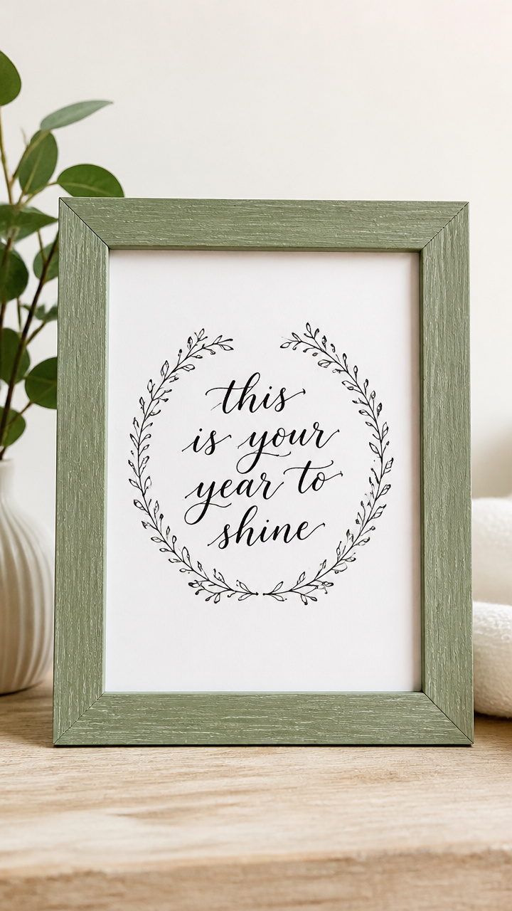 Calligraphy Quote Frame