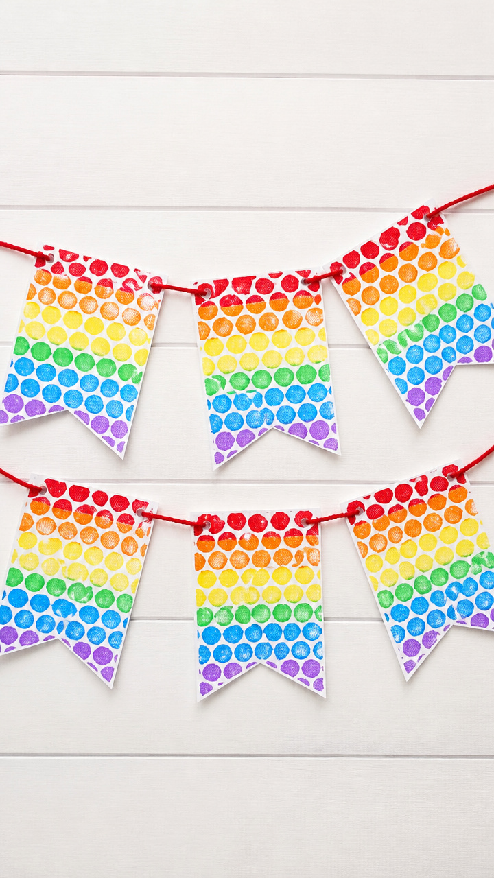 Bubble Wrap Stamped Banner