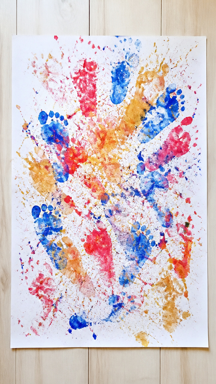 Confetti Stomp Art