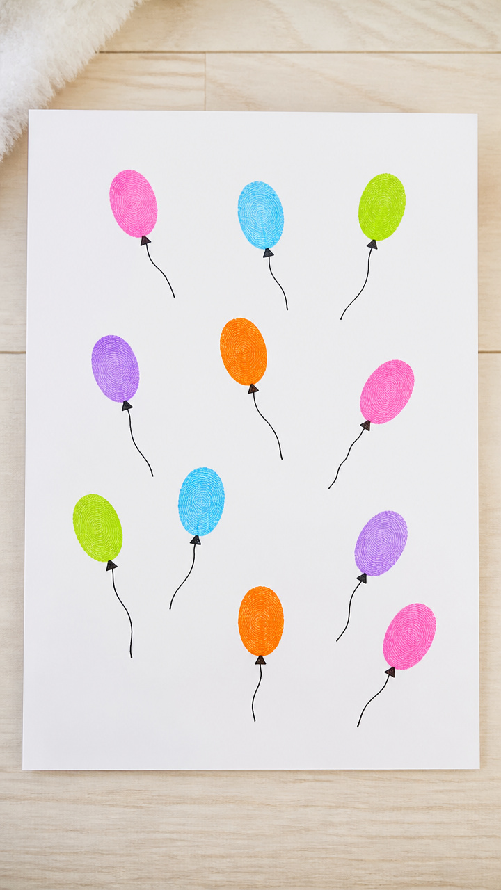 Fingerprint Balloon Pop Art