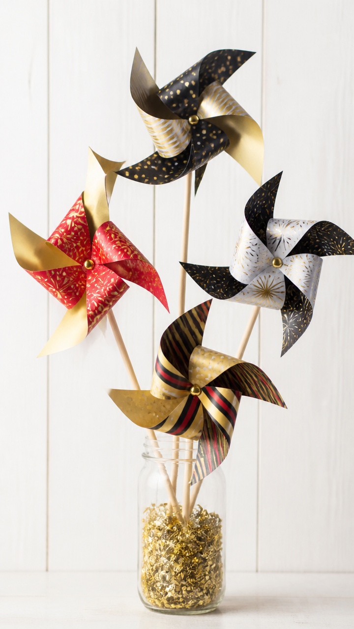 Mini Firework Pinwheels