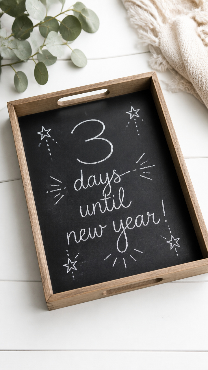 Chalkboard Countdown Tray