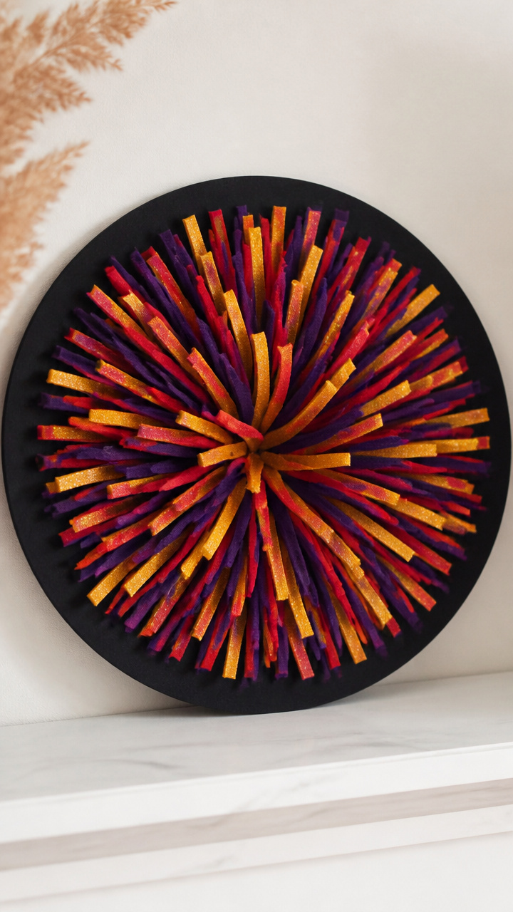 Felt Firework Wall Art