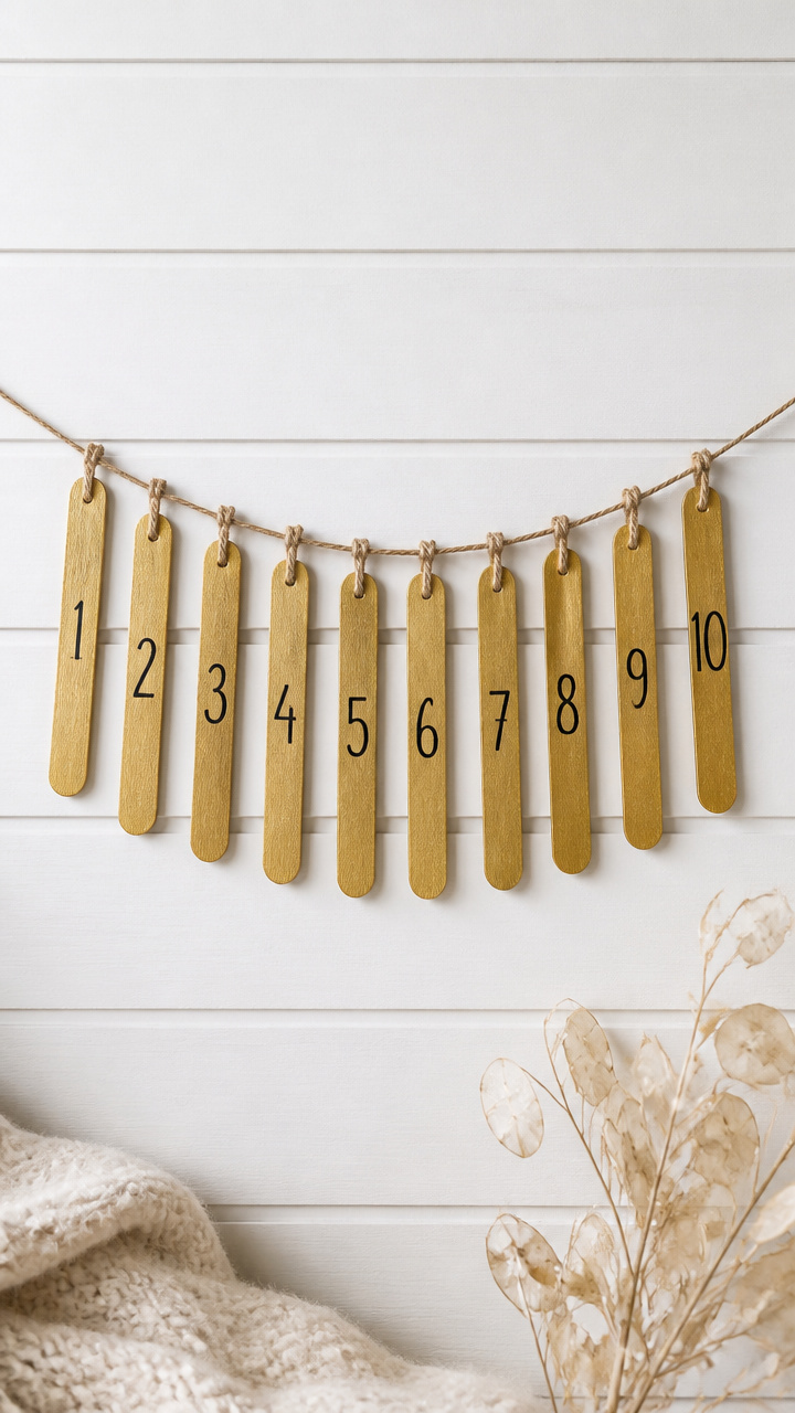 Number Countdown Garland