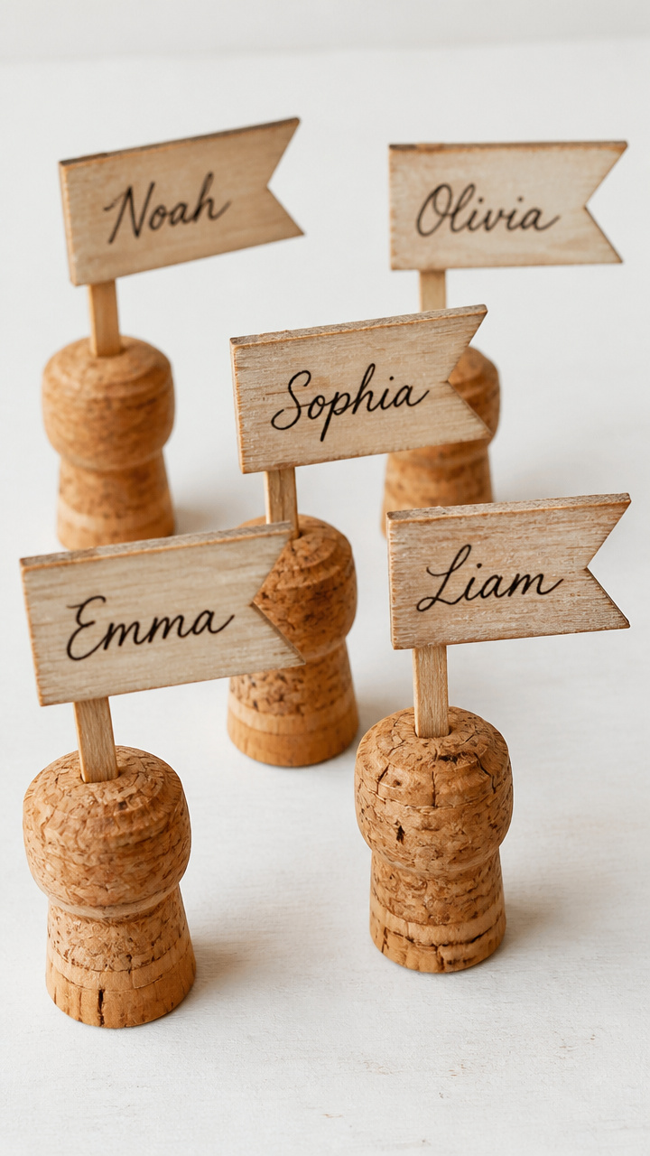 Champagne Cork Place Holders