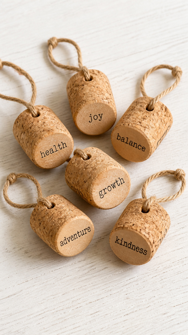 Wine Cork Resolution Tags