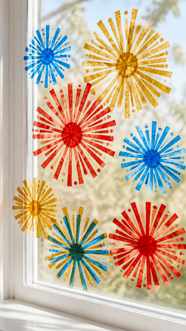 Tissue Paper Window Clings