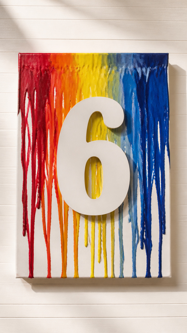 Crayon Melting Countdown Art