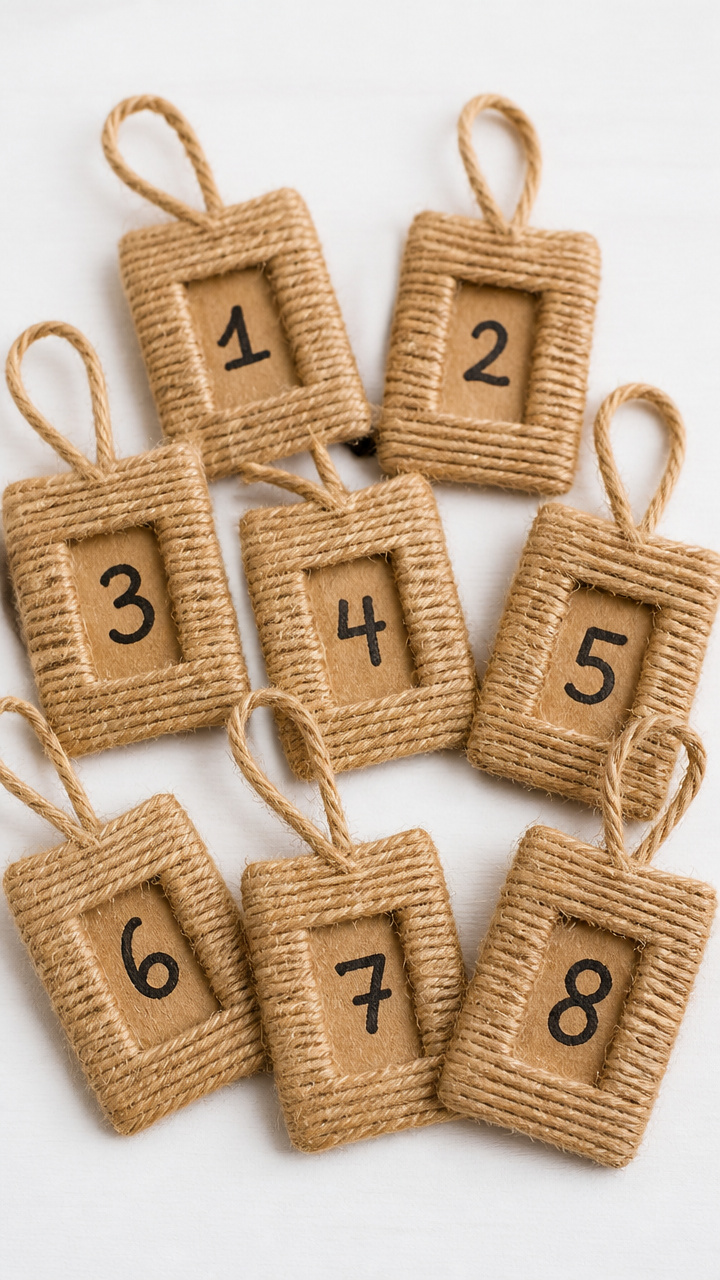 Twine-Wrapped Countdown Tags