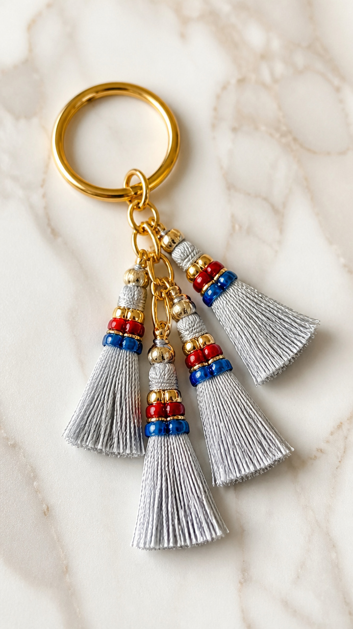 Beaded Tassel Keychains