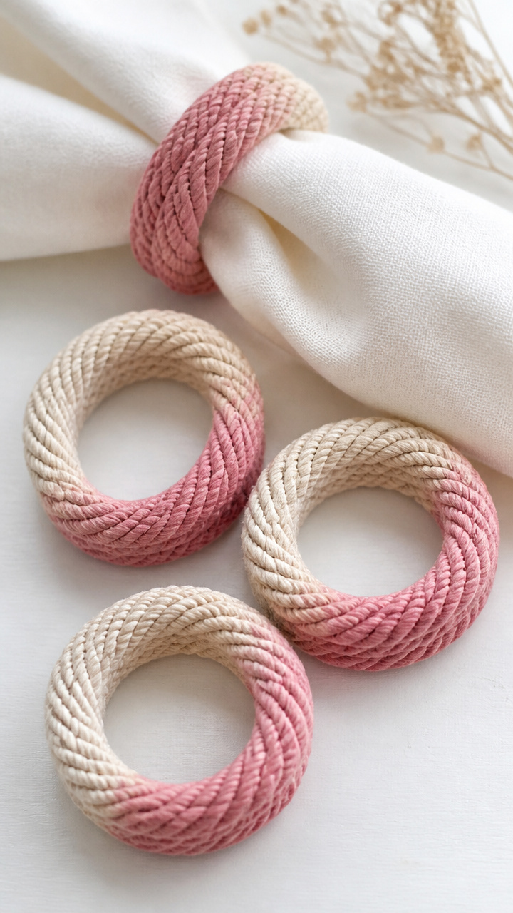 Dip-Dyed Napkin Rings
