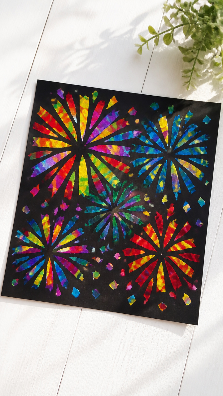Tissue Paper Fireworks