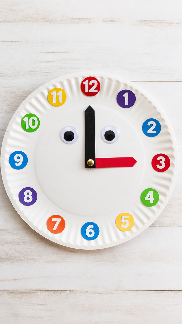 Paper Plate Clock