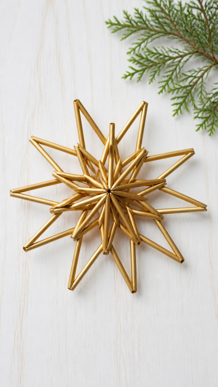 Straw Pinwheel Stars