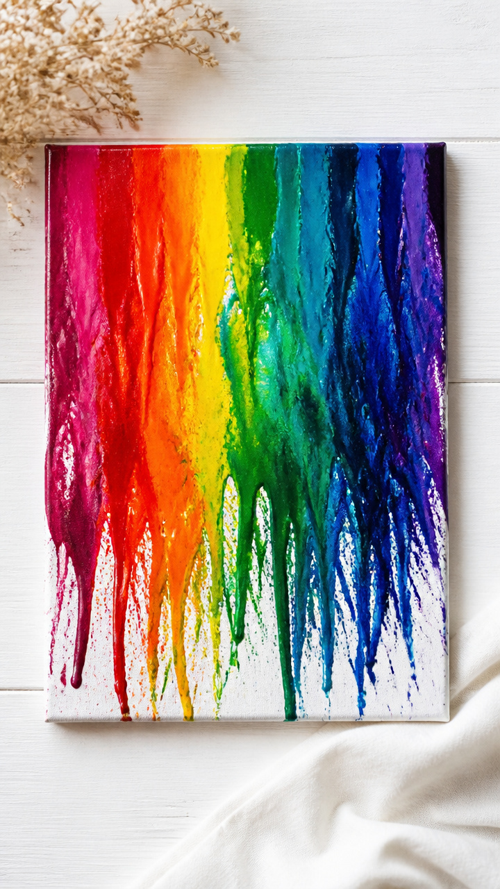 Crayon Melt Art