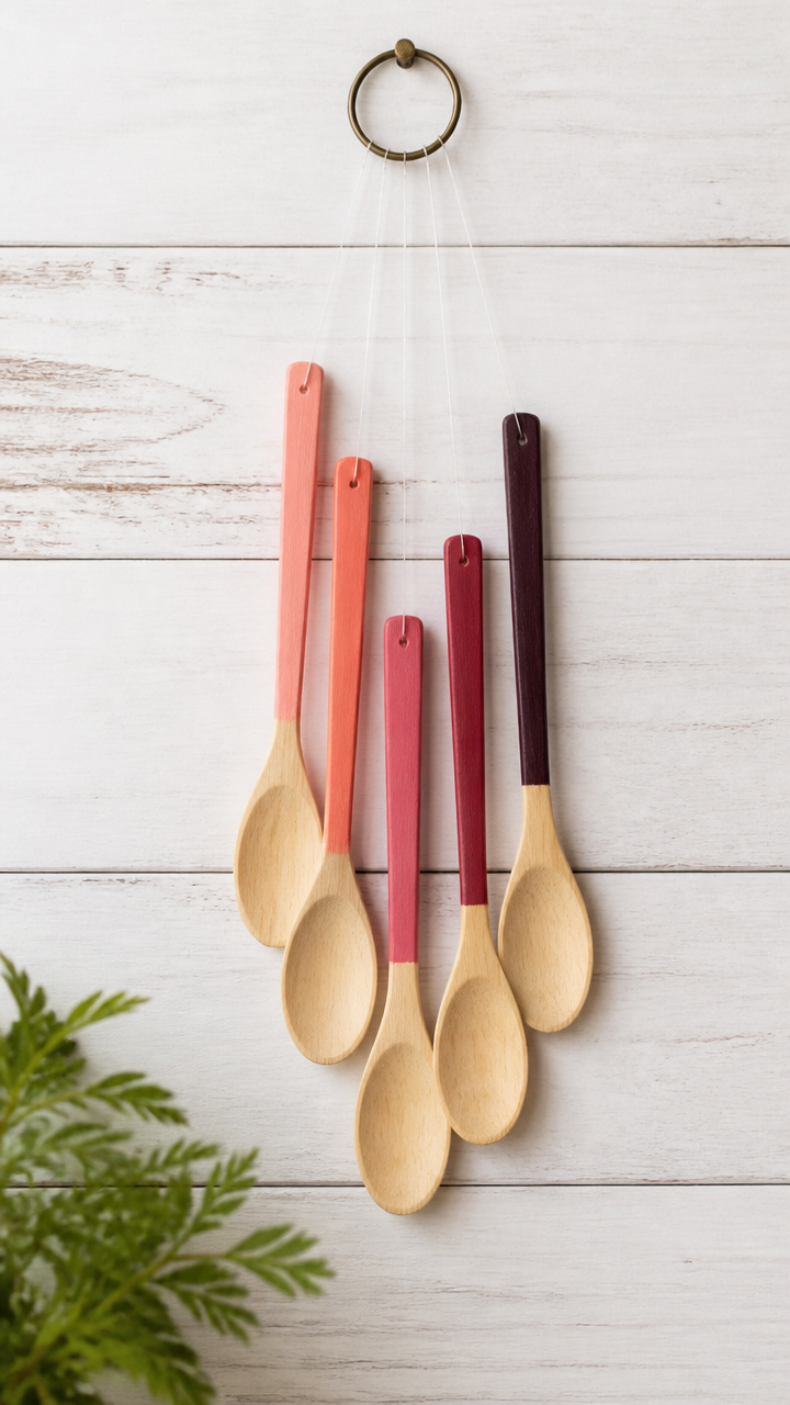 Painted Spoon Wind Chime