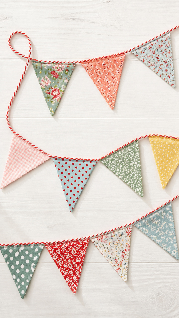 Fabric Scrap Bunting