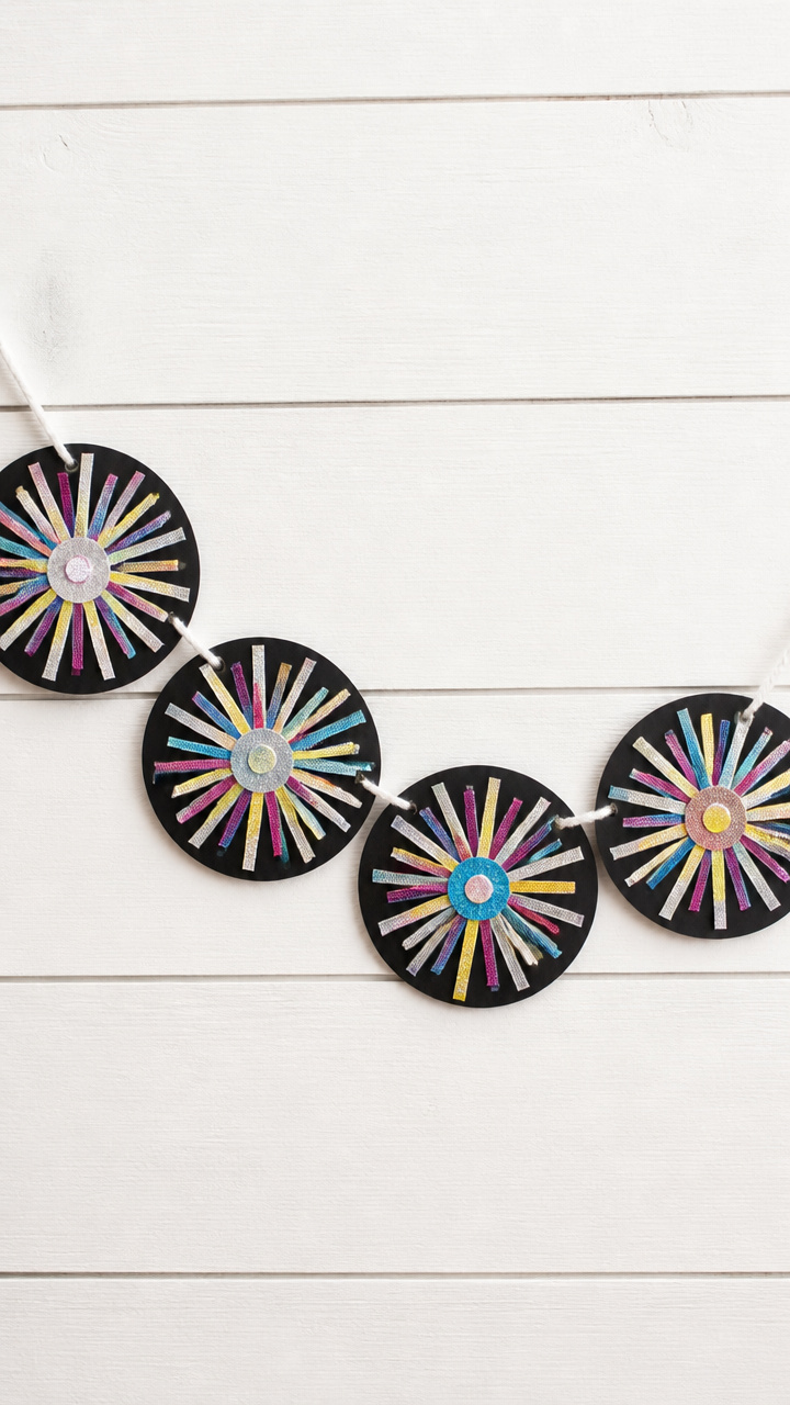 Paper Fireworks Banner