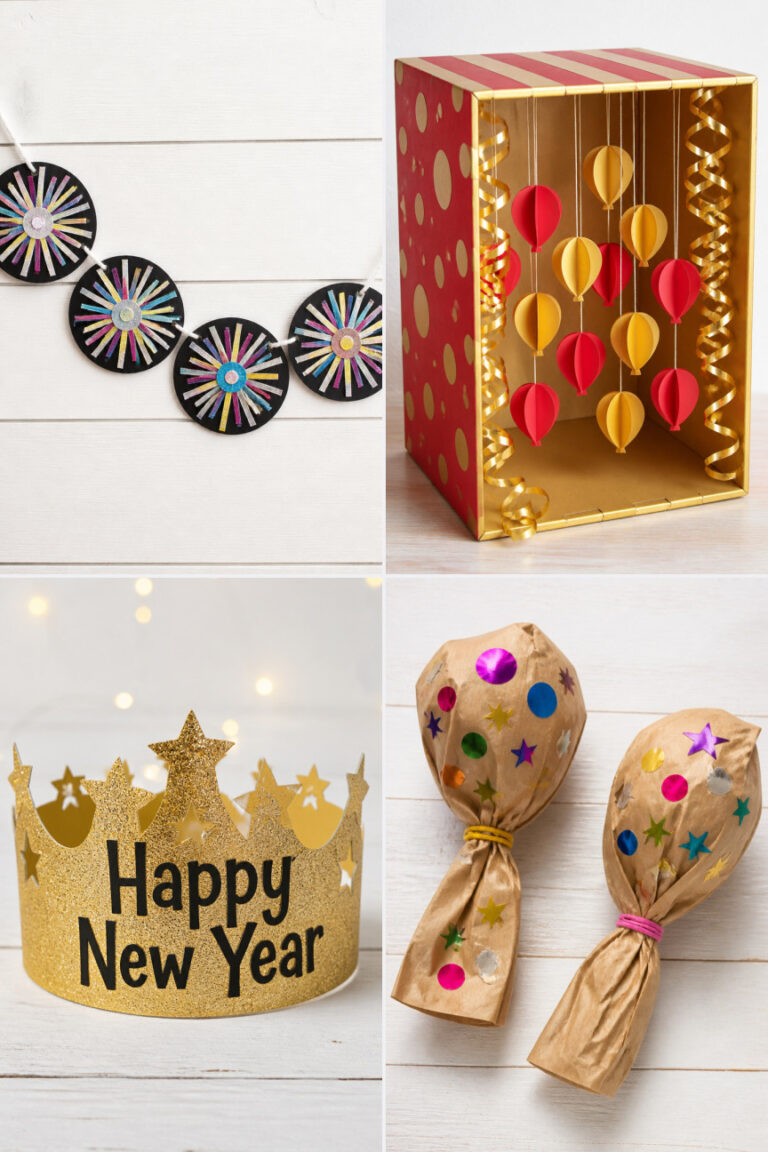 15 New Year Paper Crafts for Kids