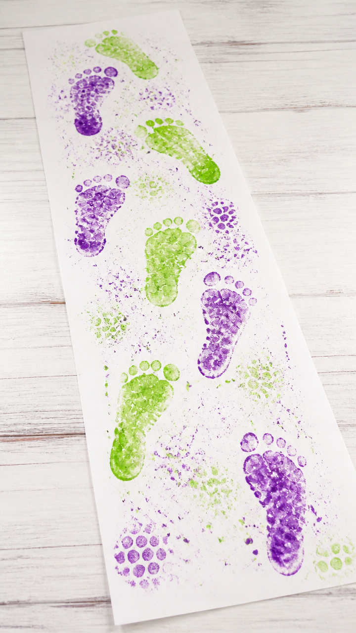 Bubble Wrap Stomp Prints