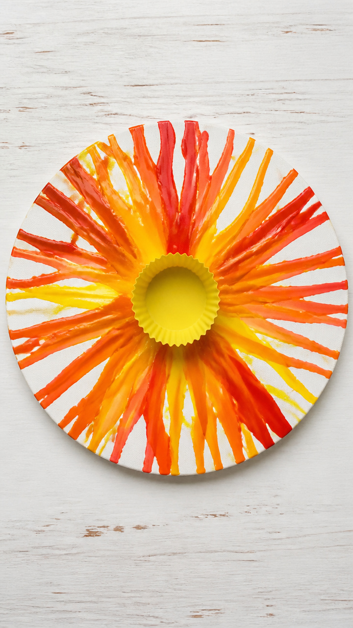 Crayon Melting Sunburst