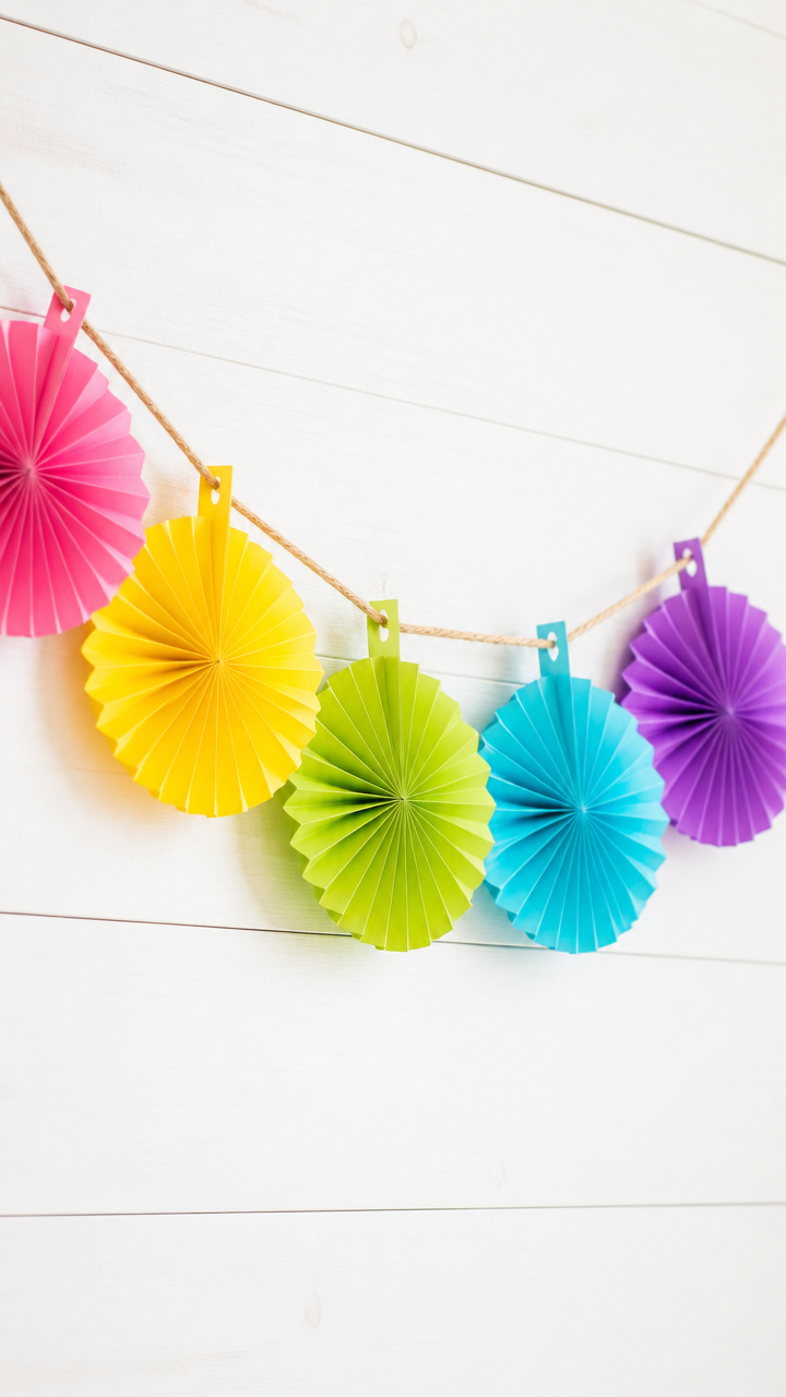 Paper Fan Countdown Tags