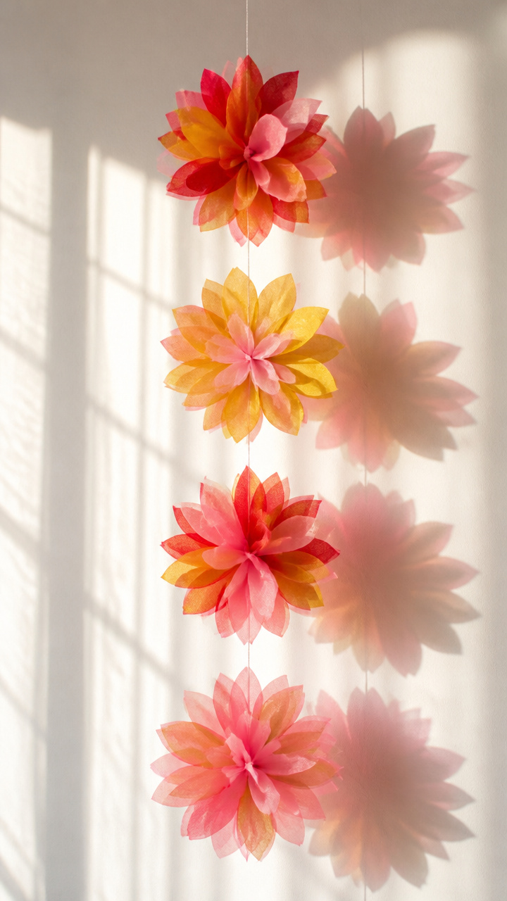 Tissue Paper Window Decor