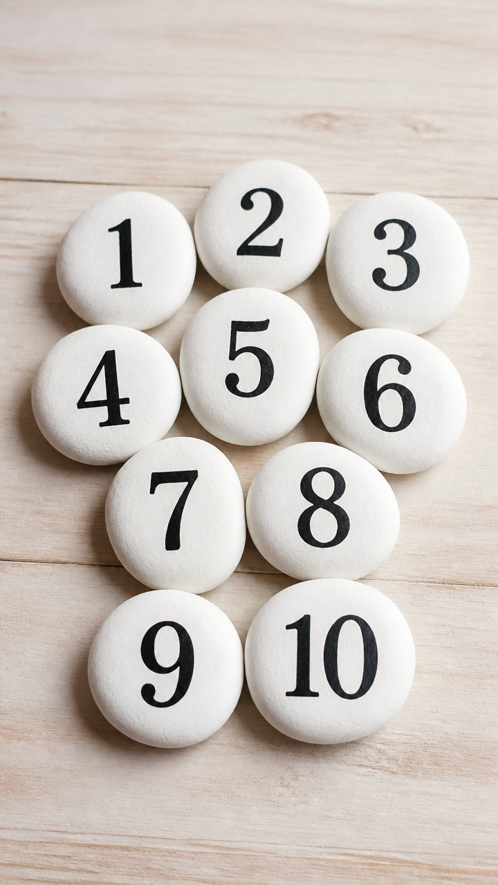 Painted Rock Number Markers