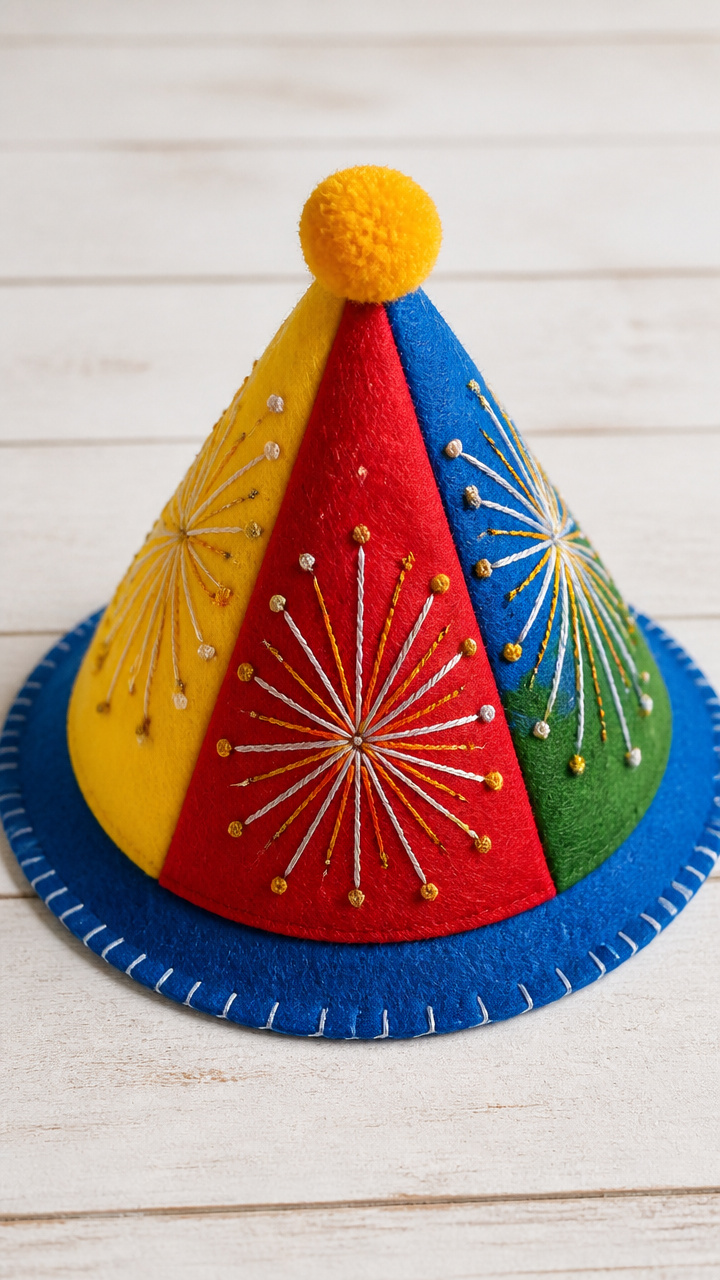 Felt Firework Hats