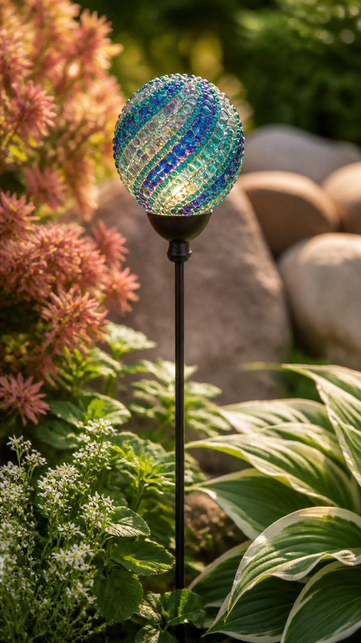 Beaded Globe Plant Stake