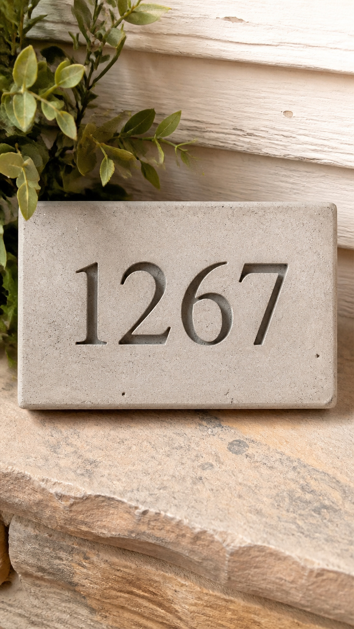 Numbered House Address Plaque